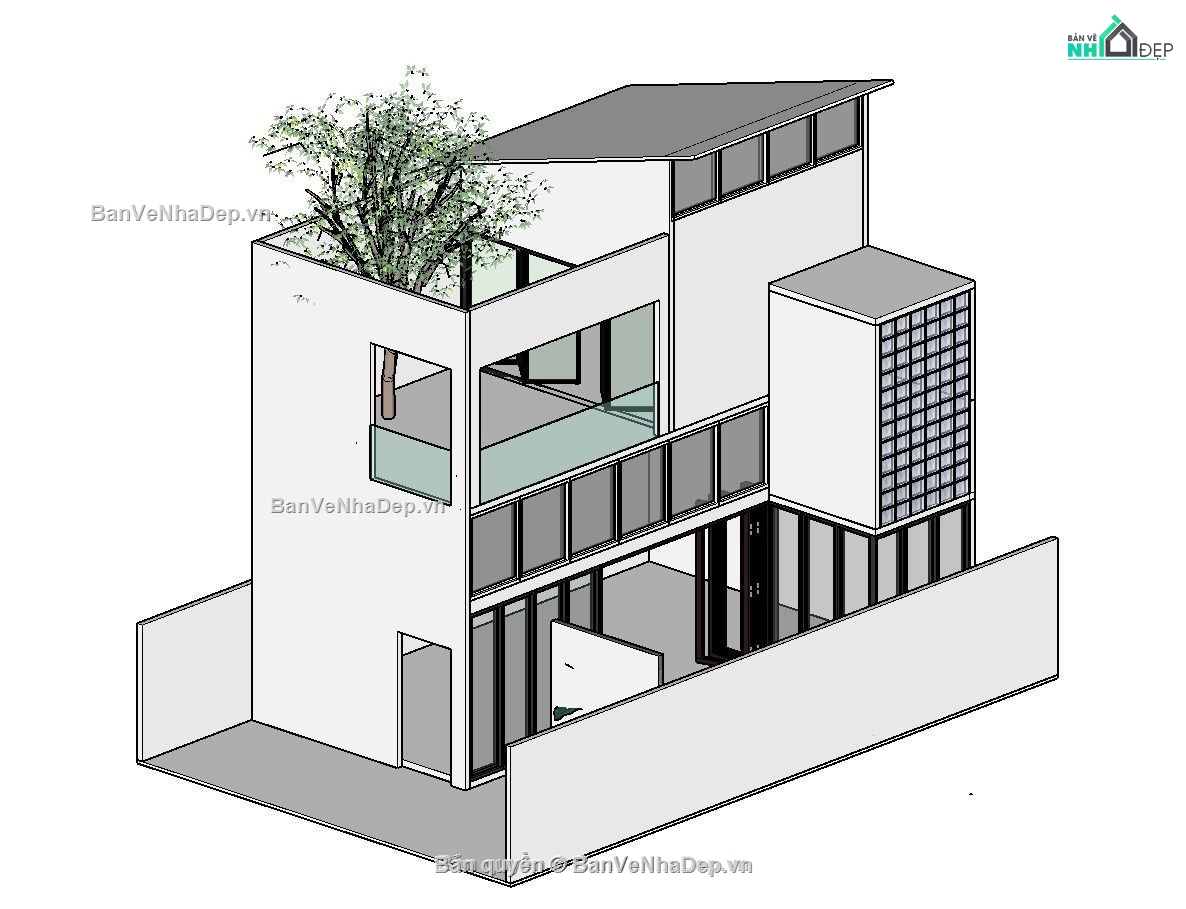 Nhà phố 2 tầng,model su nhà phố 2 tầng,nhà phố 2 tầng file su,sketchup nhà phố 2 tầng,nhà phố 2 tầng sketchup