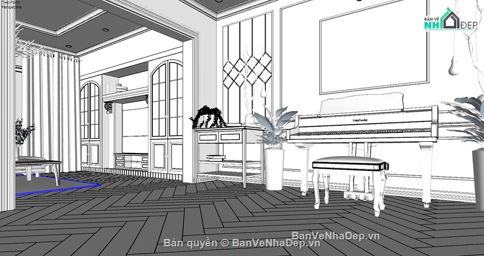 nội thất phòng khách,nội thất phòng khách sketchup,sketchup phòng khách,File sketchup nội thất phòng khách,nội thất phòn khách