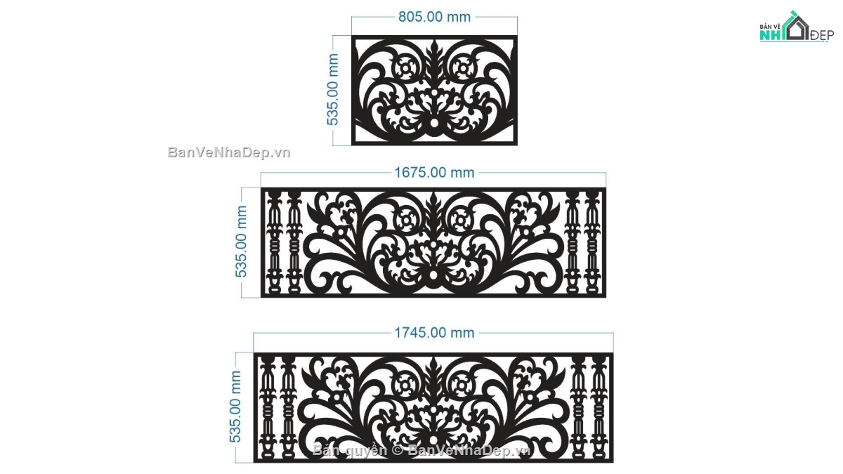lan can cnc mới nhất,lan can 2d,lan can cnc