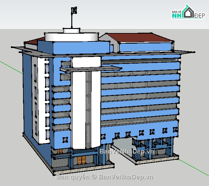 trường học,dựng 3d su trường học,file su trường đại học