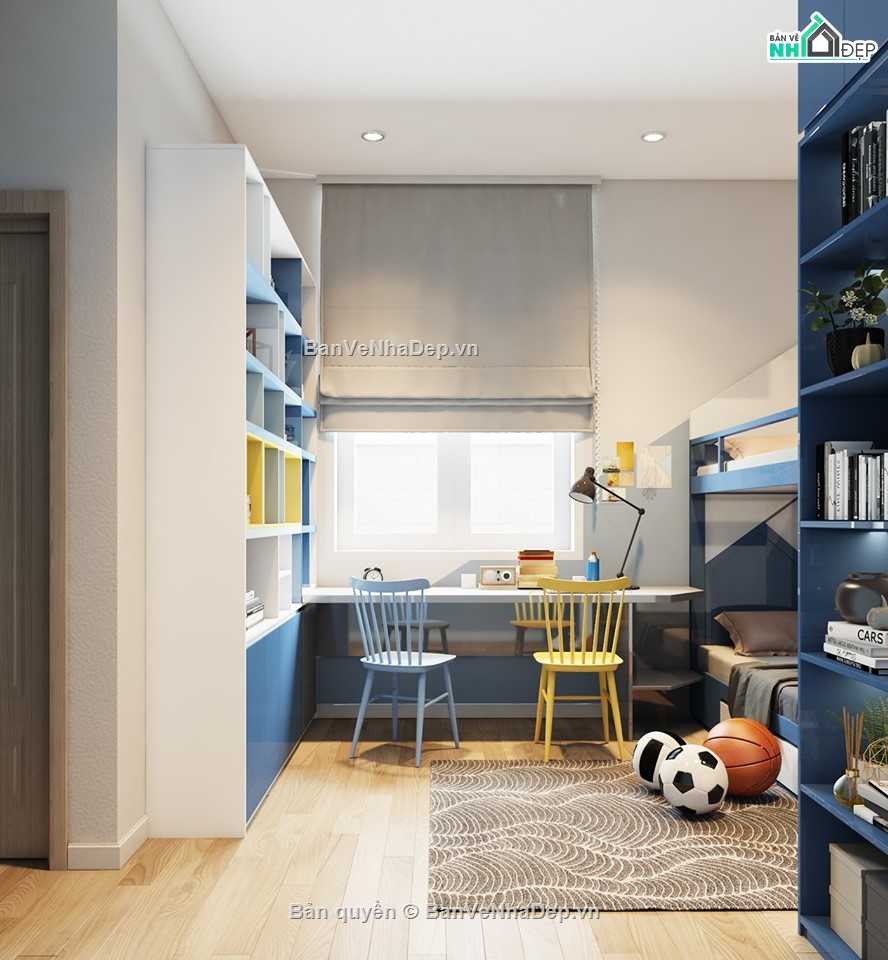 Model phòng ngủ 3dsmax,3dsmax phòng ngủ bé trai,3dmax nội thất phòng ngủ,mẫu phòng ngủ 3dsmax