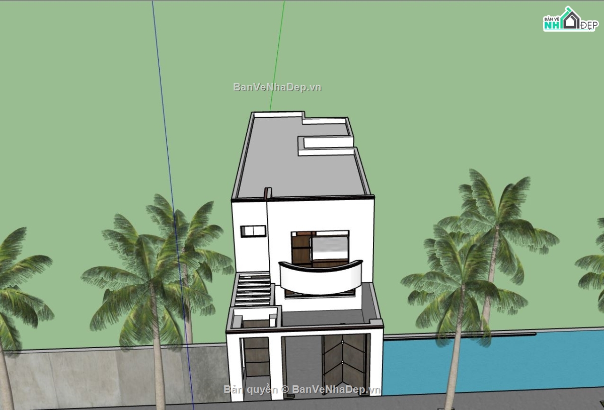 thiết kế nhà 2 tầng,model su nhà phố 2 tầng,phối cảnh nhà 2 tầng,mẫu 3d nhà phố 2 tầng