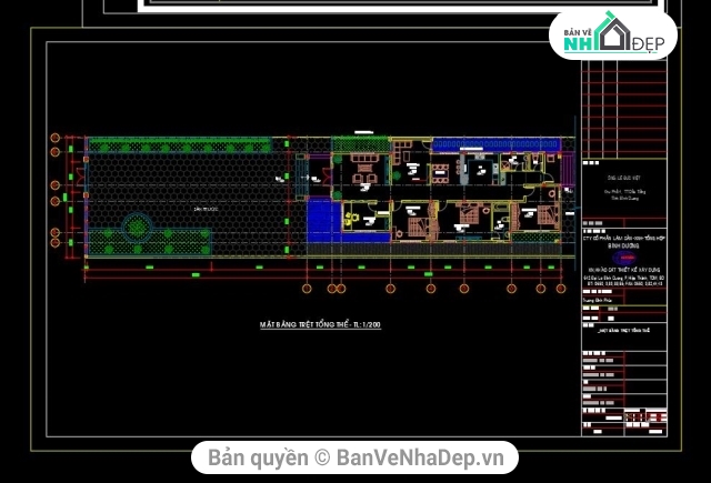 biệt thự 1 tầng,bản vẽ biệt thự 1 tầng 10x25,bản vẽ nhà ở 1 tầng,thiết kế nhà ở 1 tầng,cad nhà 1 tầng