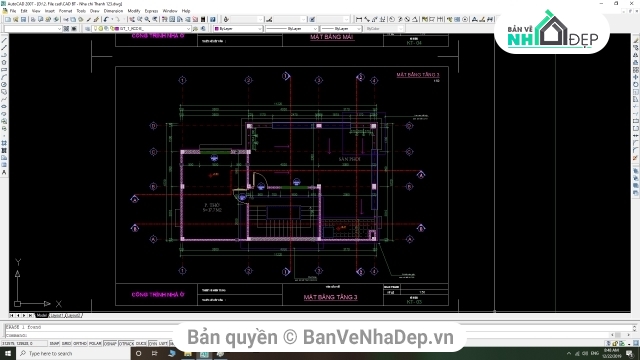 nhà phố 3 tầng 7.02x11.22,nhà 3 tầng ở 7x11m,bản vẽ nhà 3 tầng,nhà 3 tầng 7.02x11.22m,thiết kế nhà 3 tầng,file cad nhà 3 tầng