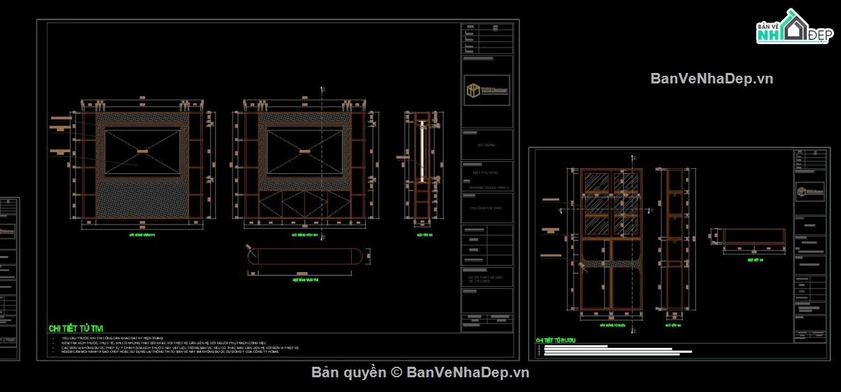 file cad bếp,phòng khách bếp,Nội thất gỗ óc chó,file cad phòng ngủ
