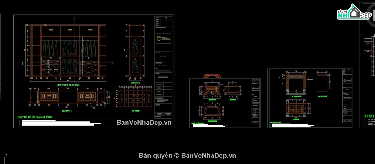 file cad bếp,phòng khách bếp,Nội thất gỗ óc chó,file cad phòng ngủ