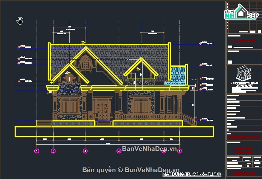 Biệt thự vườn 1 tầng,Cad Biệt thự vườn,file thiết kế biệt thự vườn,model cad biệt thự vườn