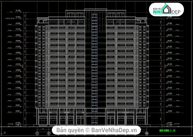 7 bản vẽ Autocad chung cư mới hiện nay