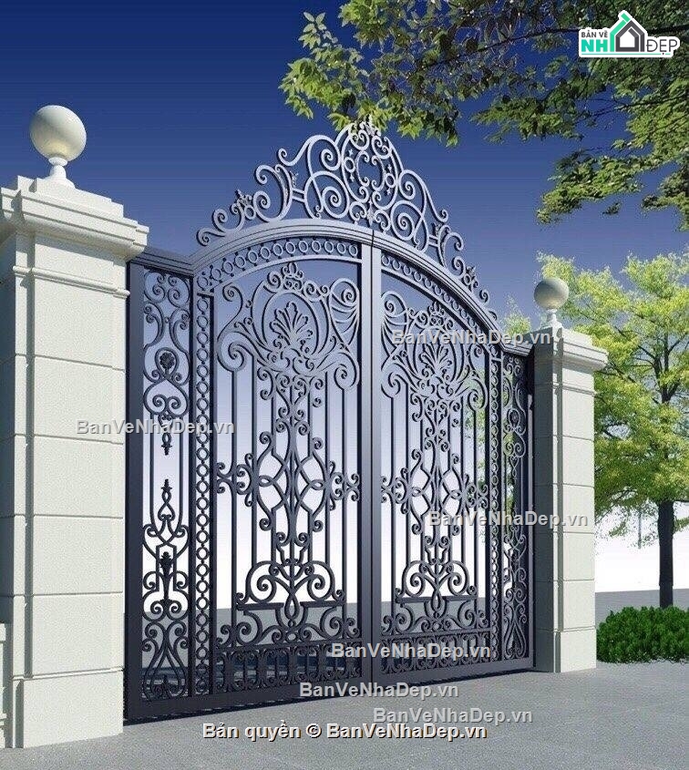 cửa cổng cnc,cổng cnc 2 cánh,thiết kế cổng cnc,cad cổng cnc 2 cánh,cổng cnc