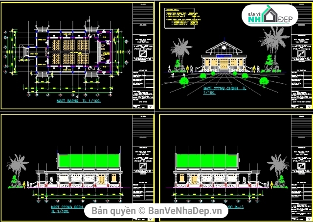 hội trường biên phòng,kiến trúc hội trường,Hôi trường tây ninh,bản vẽ hội trường tây ninh