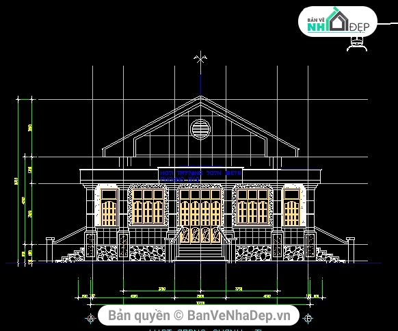 hội trường biên phòng,kiến trúc hội trường,Hôi trường tây ninh,bản vẽ hội trường tây ninh