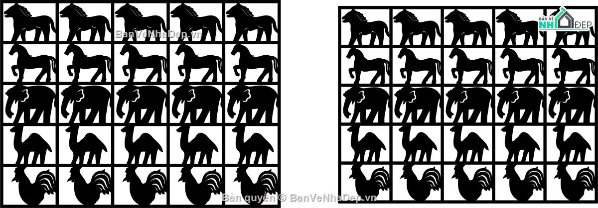 động vật cắt cnc,động vật trang trí,cnc động vật