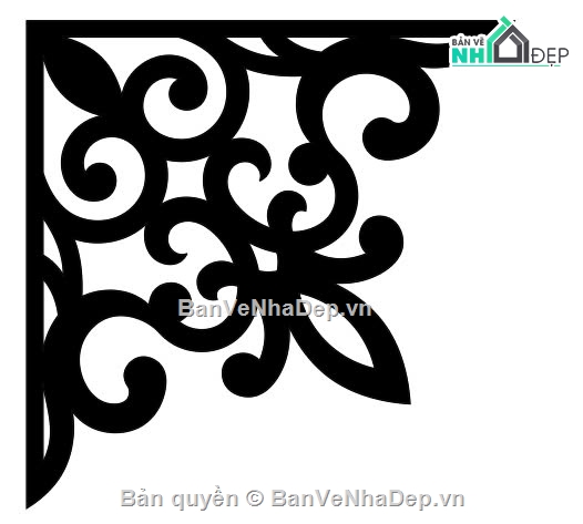 hoa góc mái kính,mái kính cnc,hoa góc cắt cnc