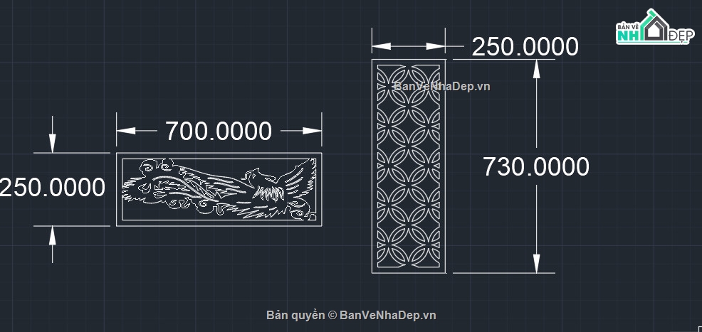 vách cửa phụng và hoa văn,file dxf cnc vách cửa,mẫu cnc vách cổng file cad,file dxf hoa văn cổng