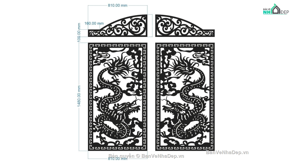 cánh cổng đẹp,cad cổng đẹp,cổng cnc đẹp,cổng rồng cnc