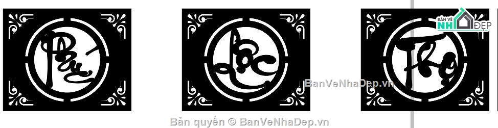 chữ thọ cnc,cnc chữ thọ,cnc chữ phúc,File dxf chữ cnc