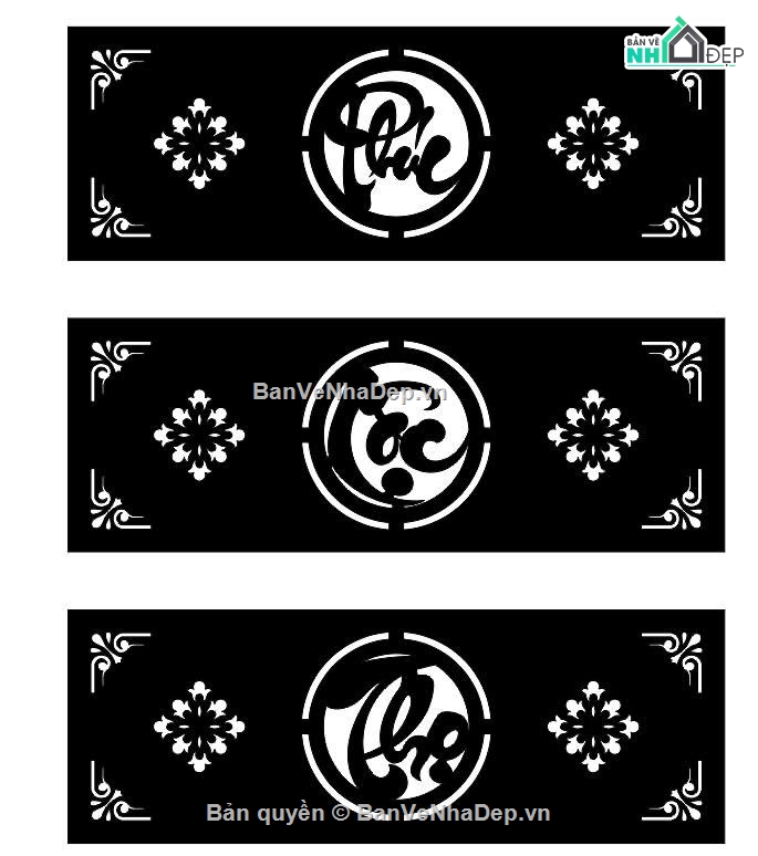 chữ thọ cnc,File dxf chữ cnc,file dxf chữ phúc lộc thọ
