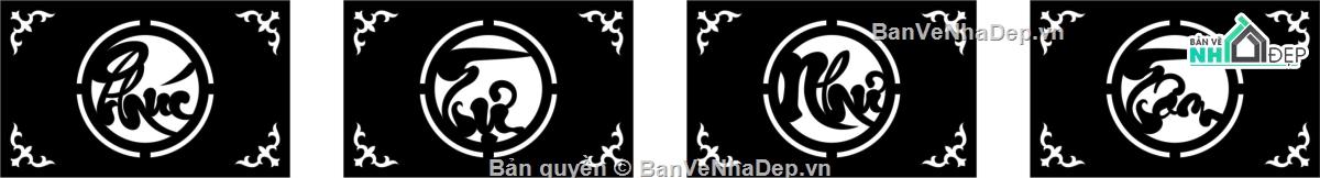 cnc chữ phúc,cổng cnc chữ phúc,chữ phúc cnc,phúc tự như tâm cnc