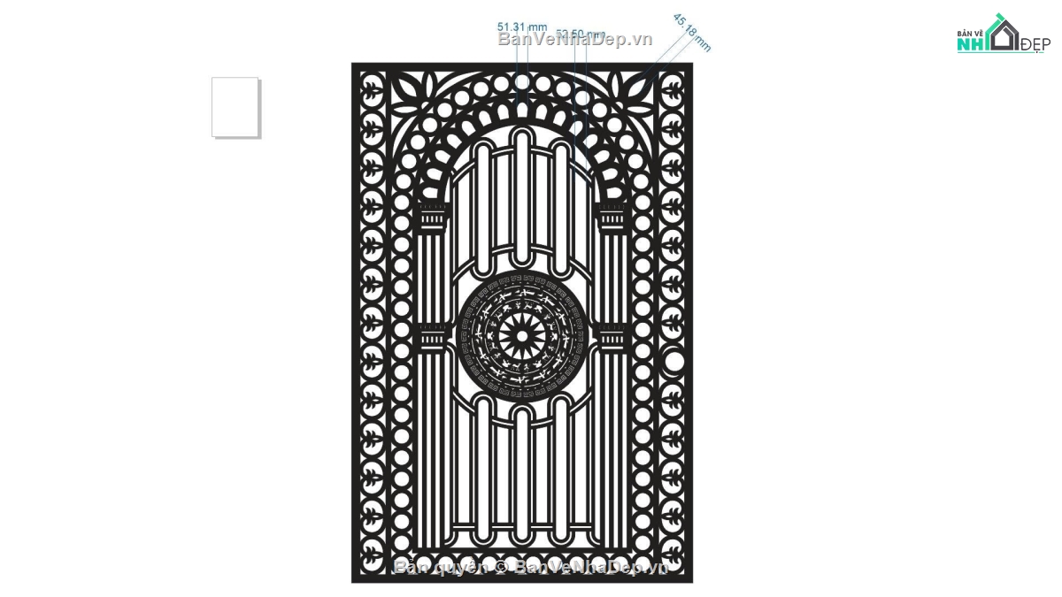 cổng cnc 1 cánh,File cổng 1 cánh cnc,cổng trống