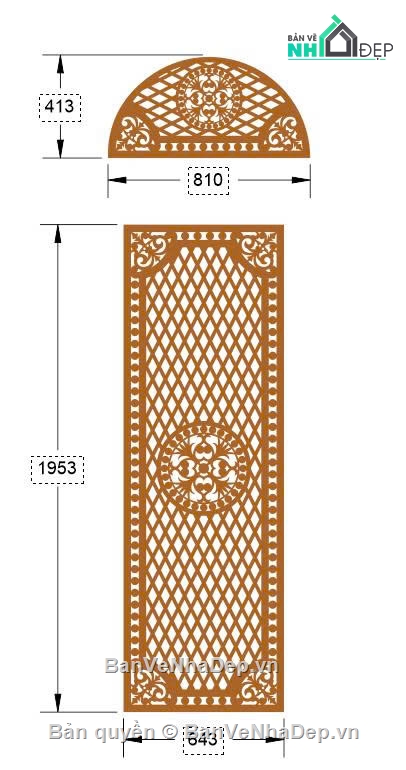vòm cổng cnc,cổng cnc,cổng 1 cánh