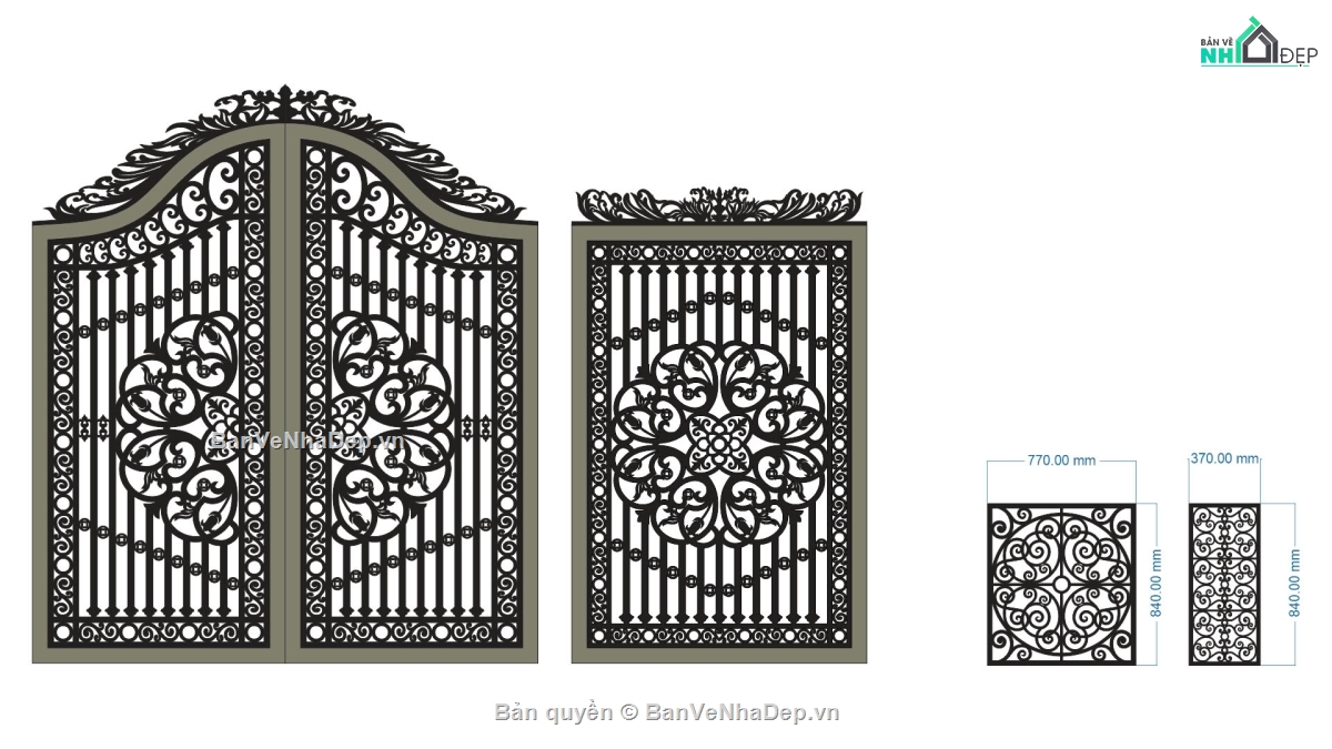 File cổng 2 cánh cnc,cổng và hàng rào,cổng phụ cnc,cổng chính phụ cnc