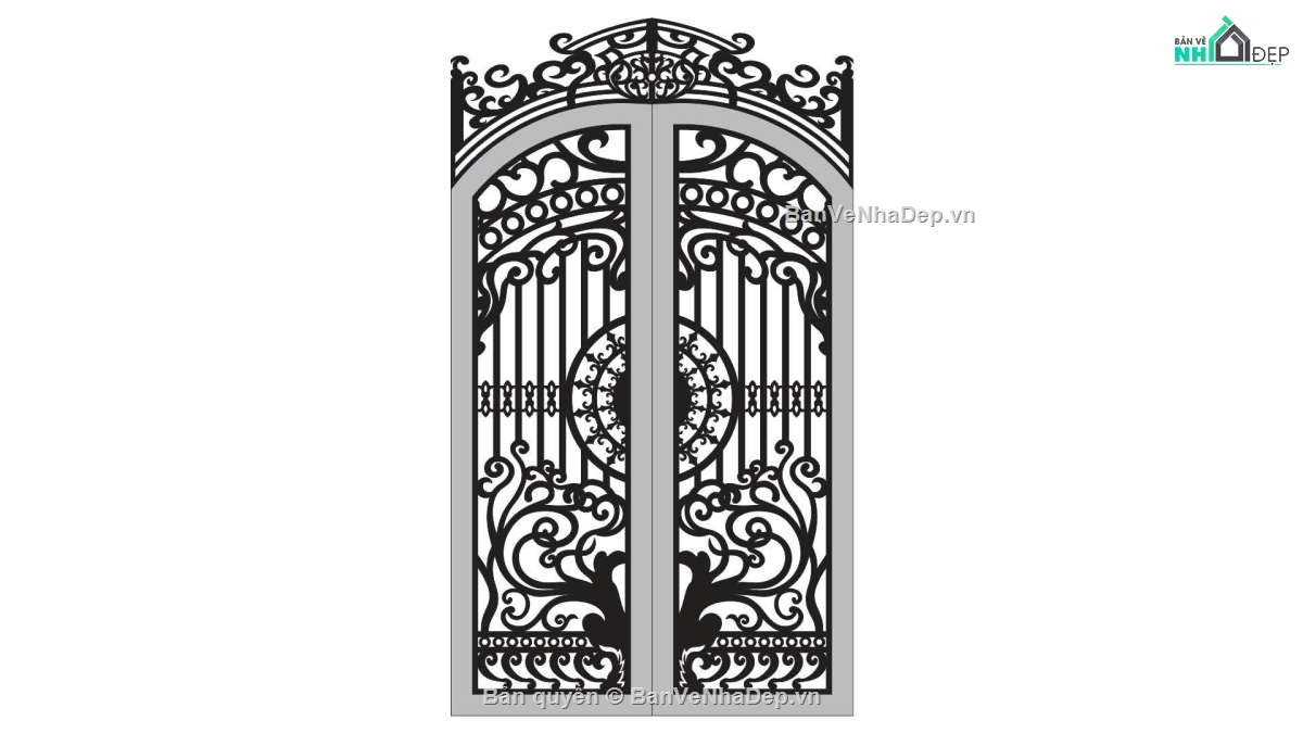 File cổng 2 cánh cnc,cn cổng 2 cánh,vòm cổng
