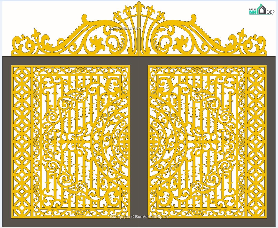 file cnc cổng 2 cánh,mẫu cnc cổng 2 cánh,cổng cnc 2 cánh,cắt cnc cổng 2 cánh