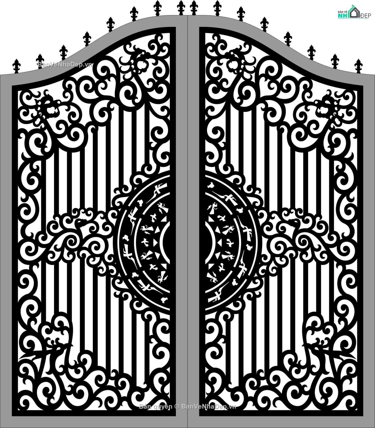 File cổng 2 cánh cnc,cổng mới nhất,cn cổng 2 cánh