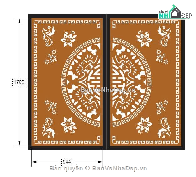 File cổng 2 cánh cnc,cổng trống dơi,cổng cnc