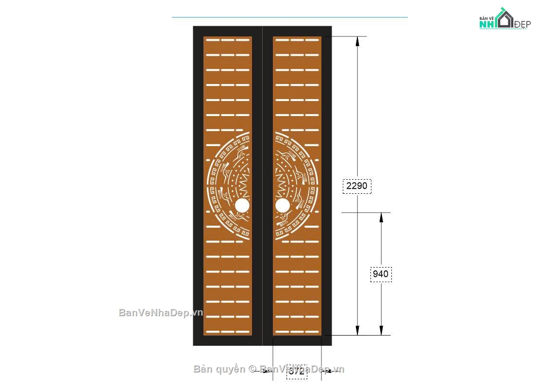 File cổng 2 cánh cnc,cổng trống đồng,cn cổng 2 cánh