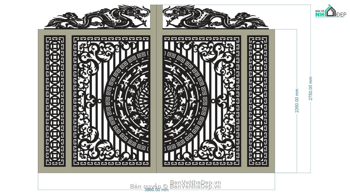 File cổng 2 cánh cnc,cnc 2 cánh,mẫu cổng 2 cánh
