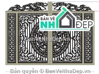 File cổng 2 cánh cnc,cnc 2 cánh,mẫu cổng 2 cánh