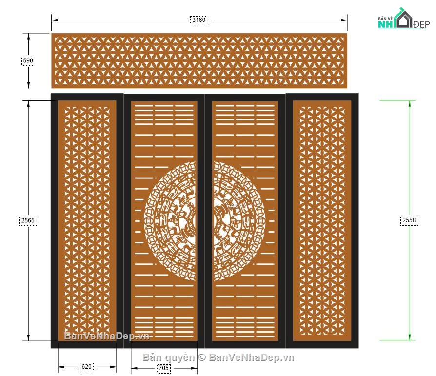 cổng 4 cánh cnc,File cổng 4 cánh,File cnc cổng 4 cánh,cổng 4  cánh cnc