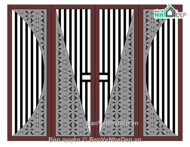 cổng 4 cánh cnc,File cổng 4 cánh,cnc 4 cánh,File cnc cổng 4 cánh