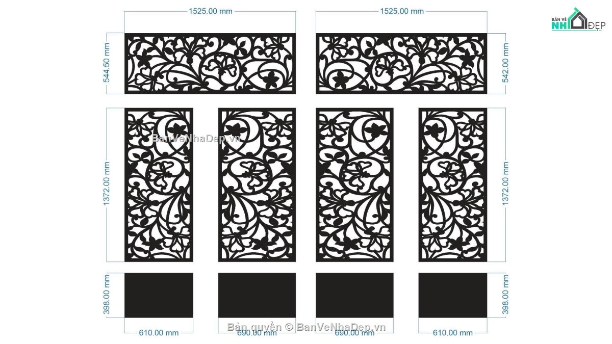 cổng 4 cánh cnc,File cổng 4 cánh,cnc cổng hoa