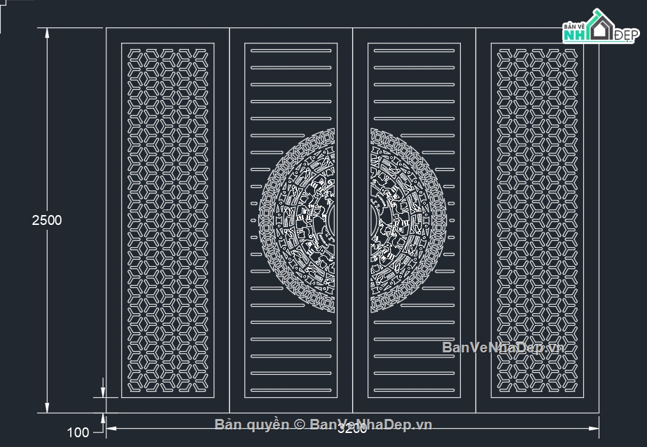 cổng 4 cánh cnc,File cổng 4 cánh,mẫu cnc cổng 4 cánh