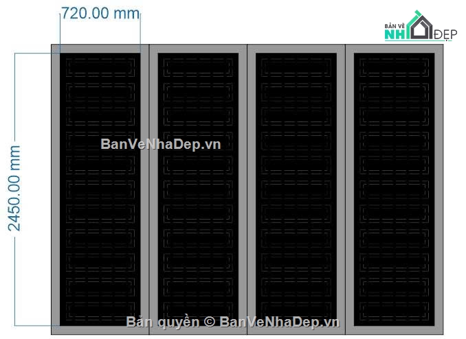 cổng 4 cánh cnc,File cổng 4 cánh,file cổng dxf đẹp