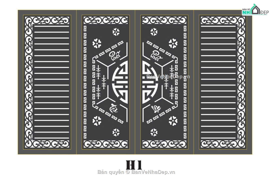 cổng 4 cánh cnc,File cổng 4 cánh,cnc 4 cánh