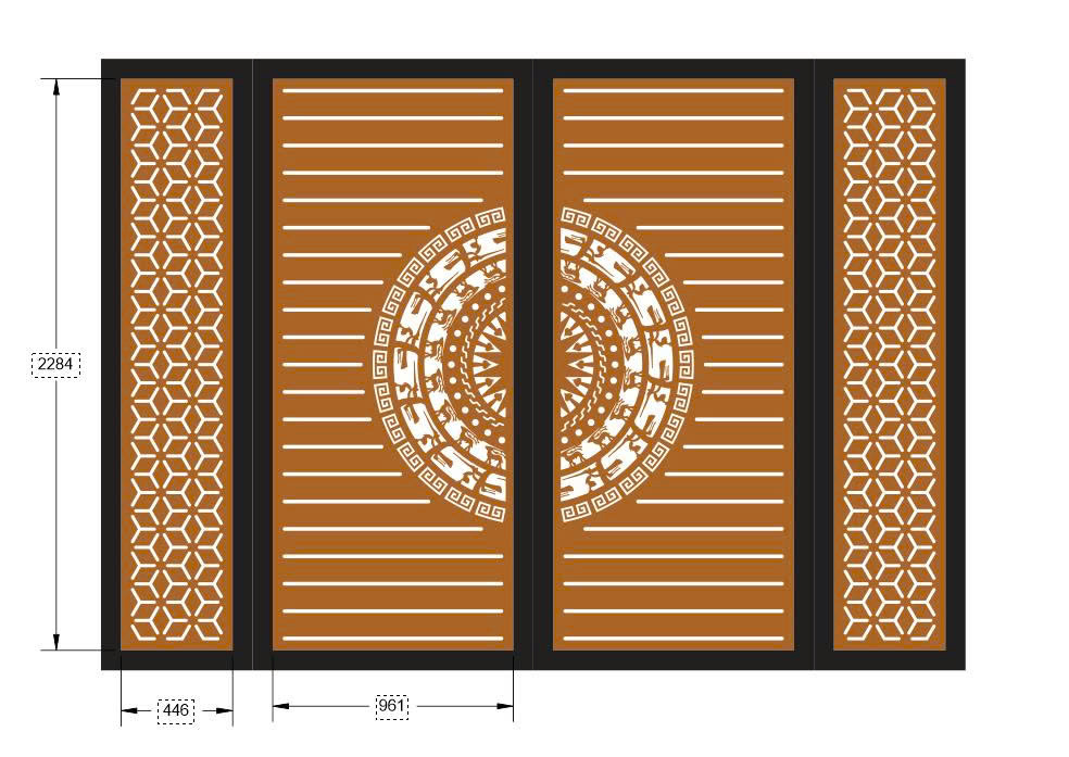 cổng 4 cánh cnc,cổng trống đồng cnc,File cổng 4 cánh