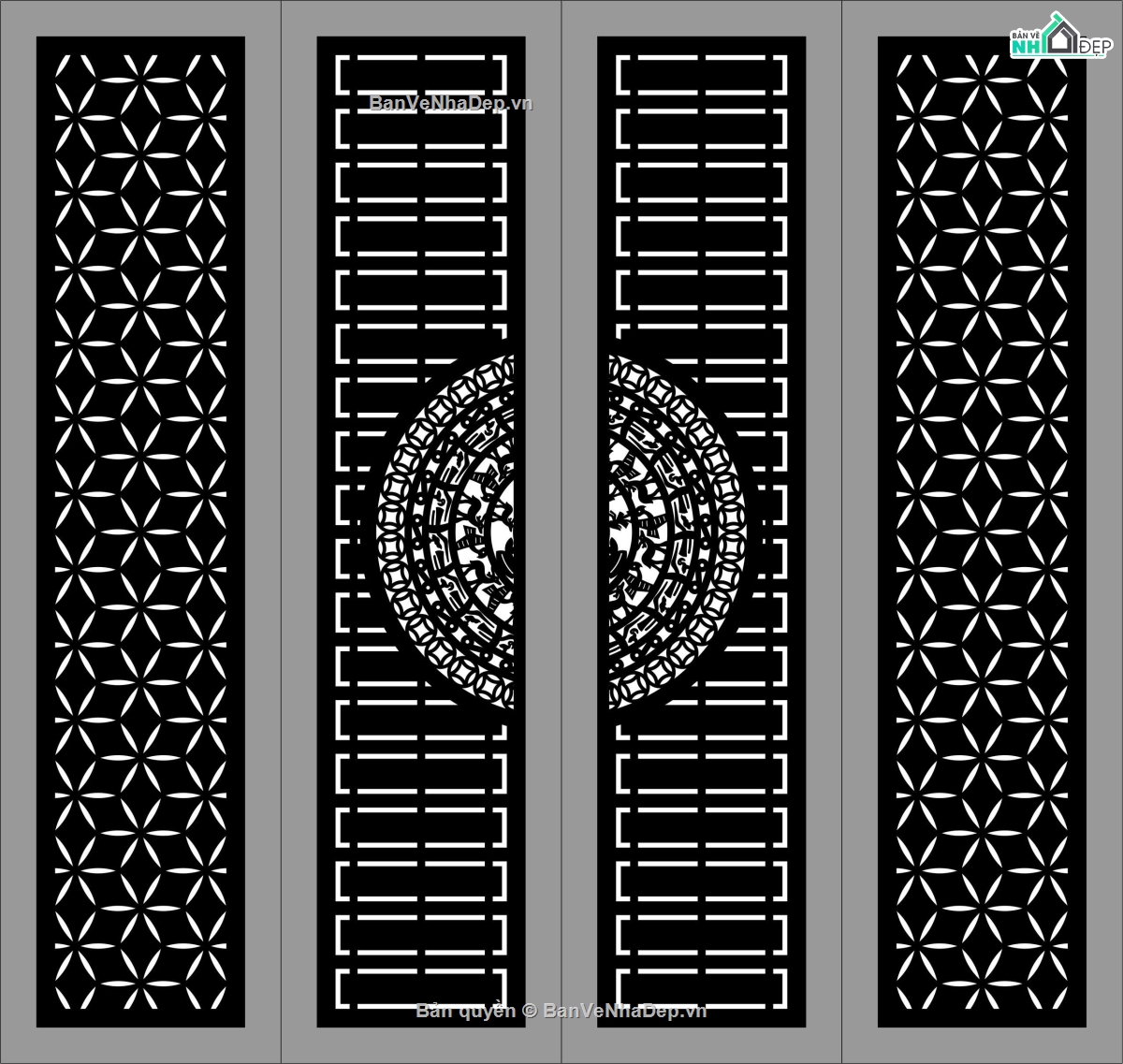 cổng 4 cánh cnc,file cnc cổng 4 cánh,mẫu cnc cổng 4 cánh