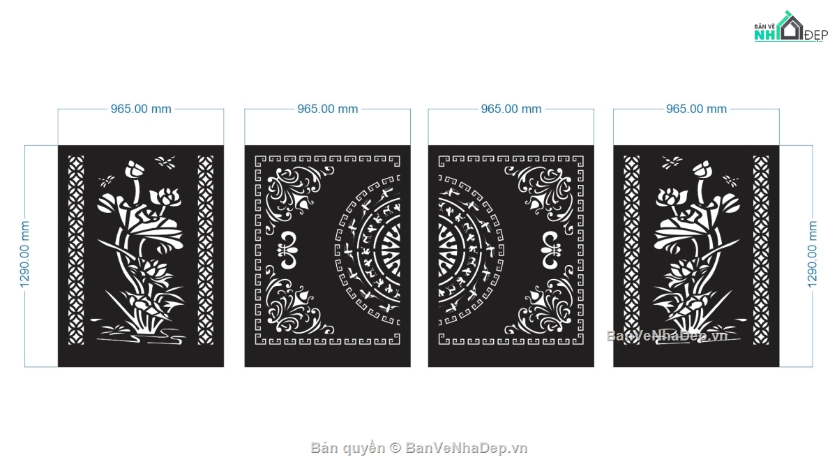 cổng 4 cánh cnc,File cổng 4 cánh,file cnc cổng 4 cánh,mẫu cnc cổng 4 cánh