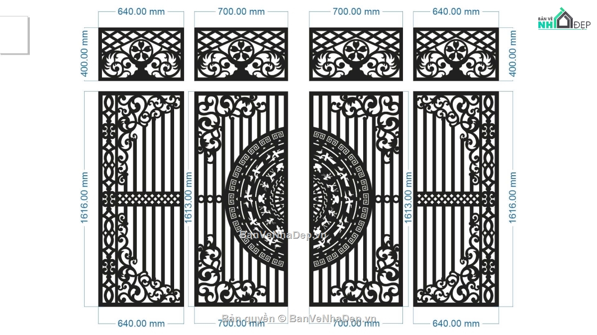 cổng 4 cánh cnc,File cổng 4 cánh,cnc 4 cánh,cổng 4  cánh cnc,ô thoáng