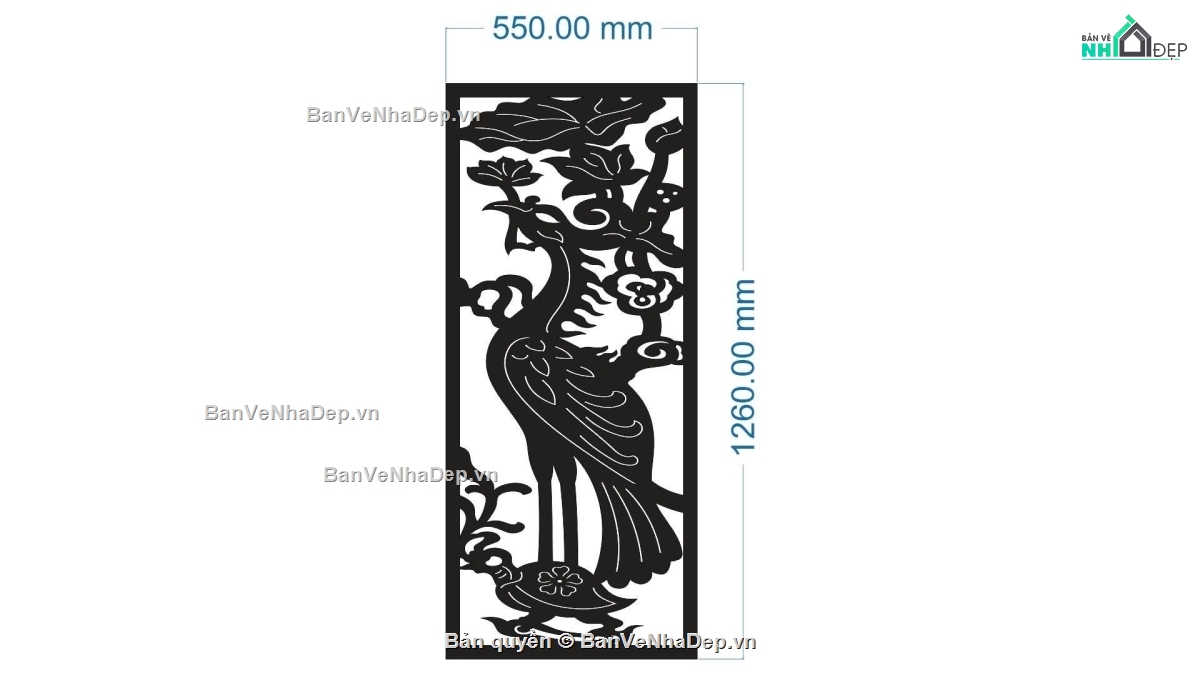 sen hạc cnc,hạc dxf,file 2d hạc cnc