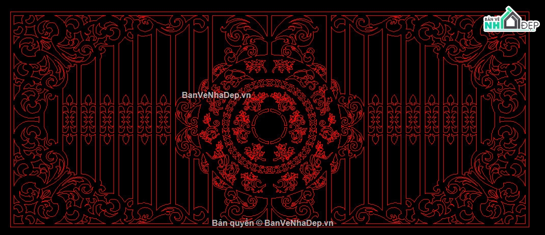 cad hàng rào cnc,cad hàng rào,hàng rào cnc