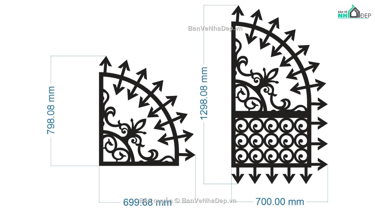 cổng dxf,File dxf cổng cnc,cổng cnc