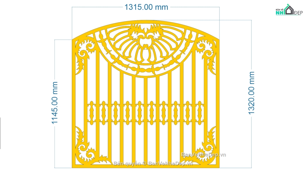 cad hàng rào,cad hàng rào cnc,mẫu cnc hàng rào,file cnc hàng rào