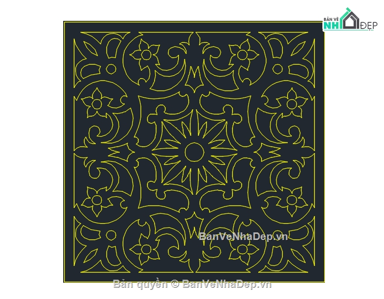 hoa văn,giếng trời,hoa văn giếng trời