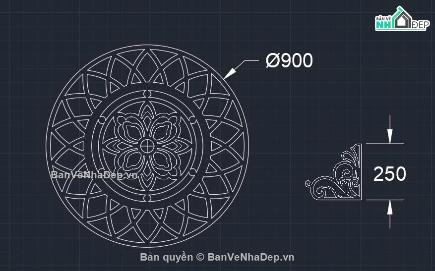 mái kính,hoa văn mái kính,hoa góc cnc