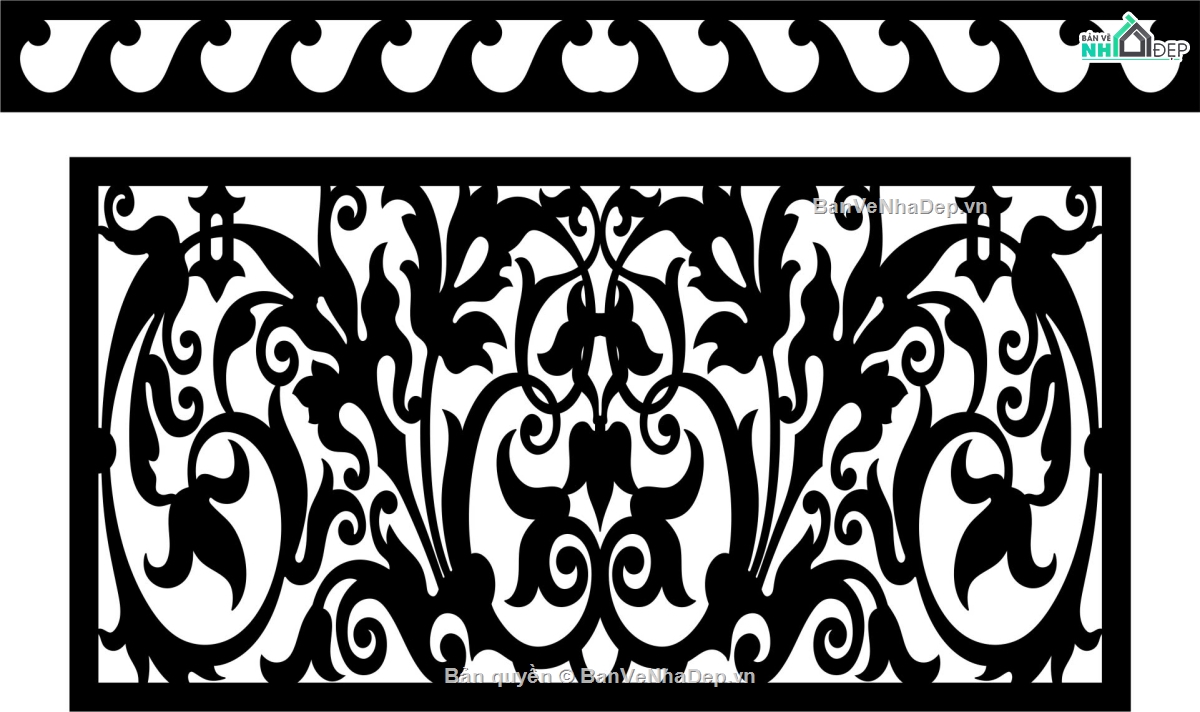 File hàng rào cnc,lan can cnc mới nhất,File dxf lan can cnc
