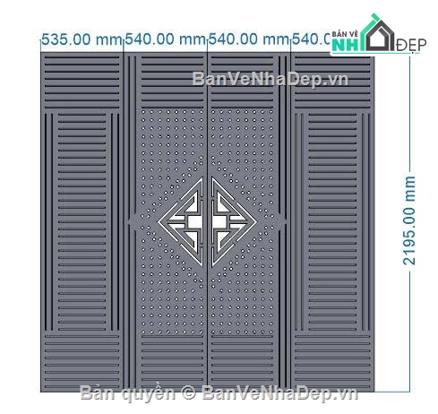 mẫu cổng 4 cánh,file cnc cổng 4 cánh,cnc cổng 4 cánh